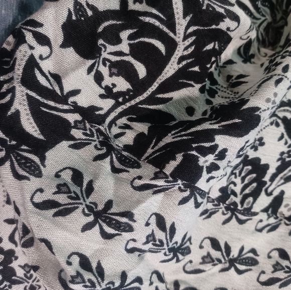 NWT - Raviya BLACK/WHITE MULTI Printed Maxi Dress -Large - Picture 2 of 6